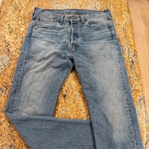 Levi's men’s 501 blue denim jeans